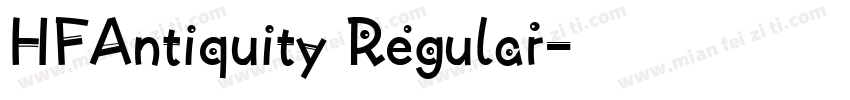 HFAntiquity Regular字体转换